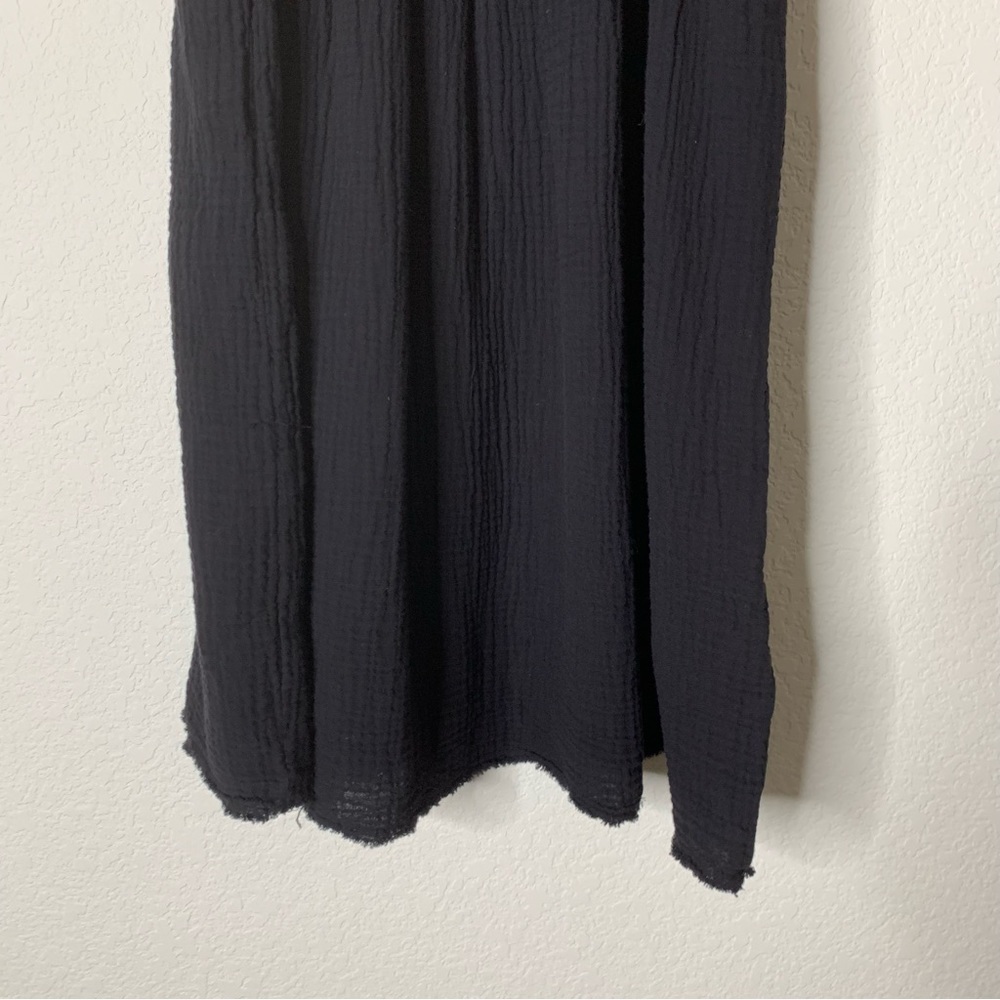 Nation LTD Womens black Addie tiered gauze cotton mini dress S - Picture 3 of 11